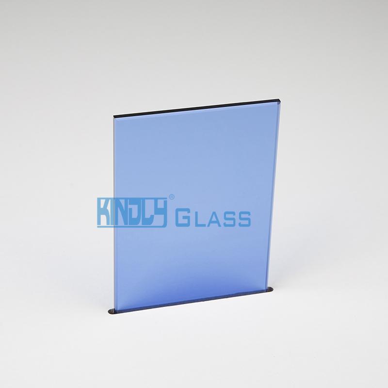 Vidrio tintado azul oscuro de 6 mm (azul diamante)